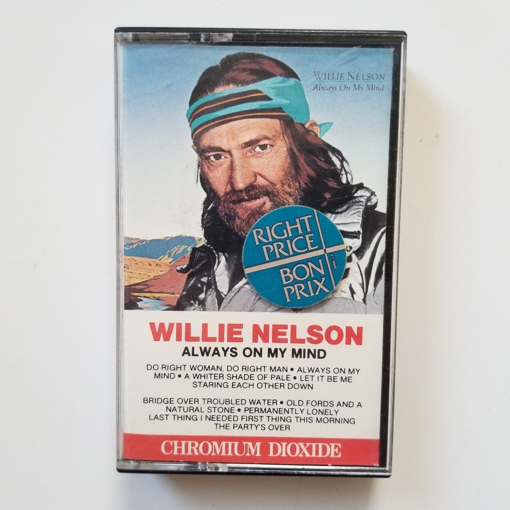 Willie Nelson 'Always On My Mind' Cassette With Hype Sticker Attached 🎵3/$15